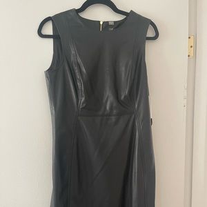 Calvin Klein Faux Leather Dress
